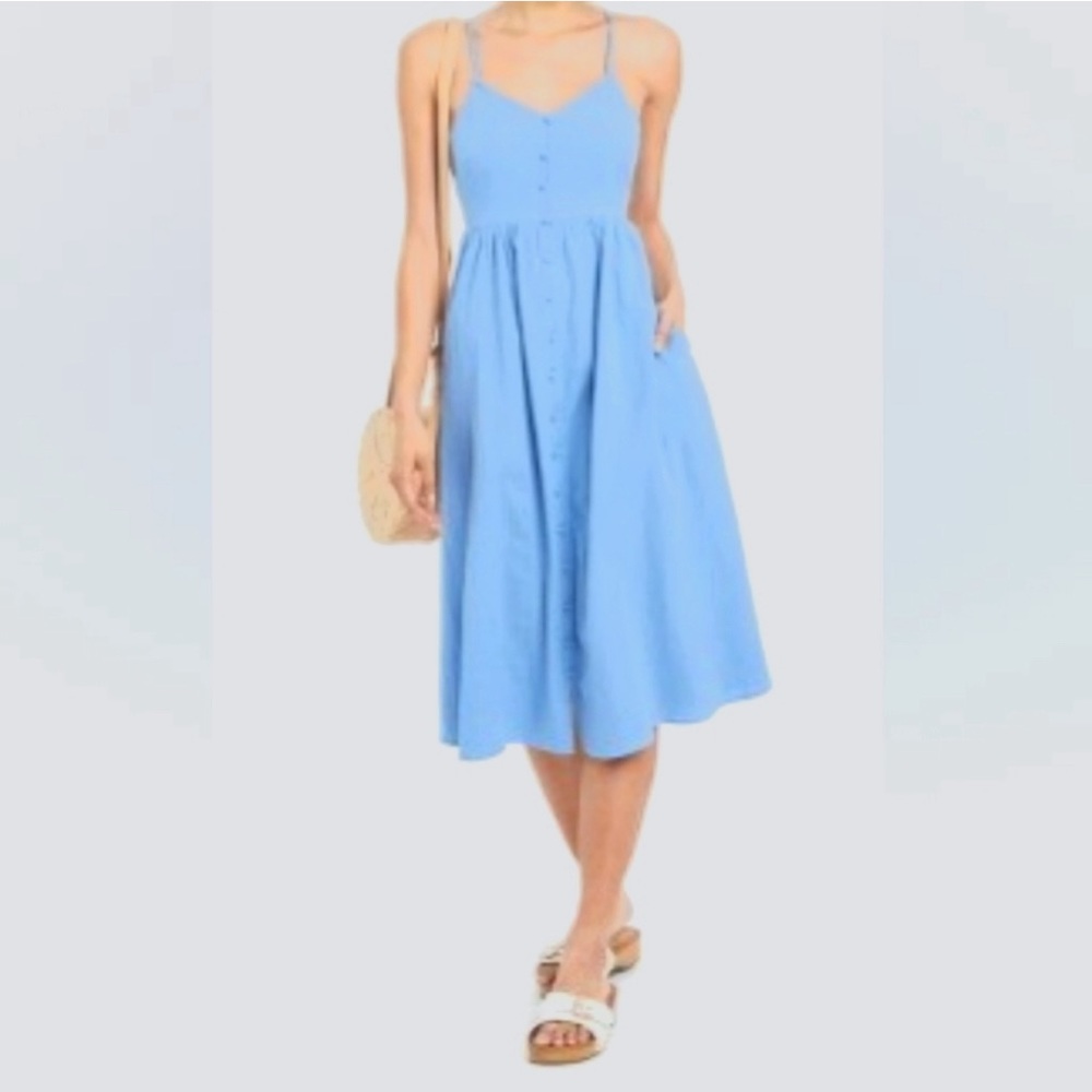 Universal threads - Blue tie back, A-line sundress